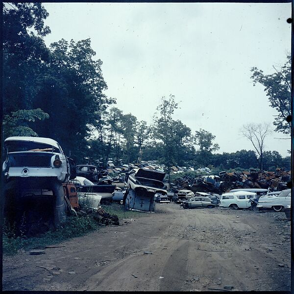 [192 Views of Junked Cars for Fortune Article "The Auto Junkyard"], Walker Evans (American, St. Louis, Missouri 1903–1975 New Haven, Connecticut), Color film transparency