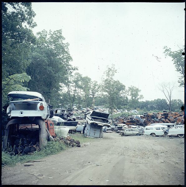 [192 Views of Junked Cars for Fortune Article "The Auto Junkyard"], Walker Evans (American, St. Louis, Missouri 1903–1975 New Haven, Connecticut), Color film transparency