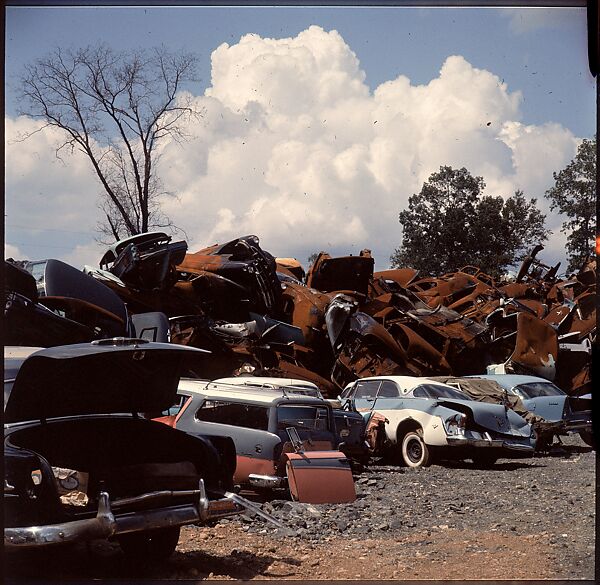 [192 Views of Junked Cars for Fortune Article "The Auto Junkyard"], Walker Evans (American, St. Louis, Missouri 1903–1975 New Haven, Connecticut), Color film transparency