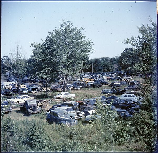 [192 Views of Junked Cars for Fortune Article "The Auto Junkyard"], Walker Evans (American, St. Louis, Missouri 1903–1975 New Haven, Connecticut), Color film transparency