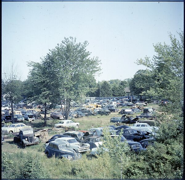 [192 Views of Junked Cars for Fortune Article "The Auto Junkyard"], Walker Evans (American, St. Louis, Missouri 1903–1975 New Haven, Connecticut), Color film transparency