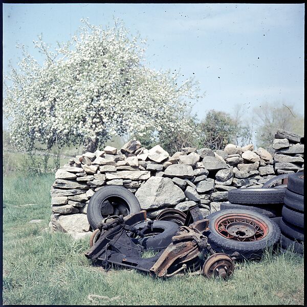 [192 Views of Junked Cars for Fortune Article "The Auto Junkyard"], Walker Evans (American, St. Louis, Missouri 1903–1975 New Haven, Connecticut), Color film transparency