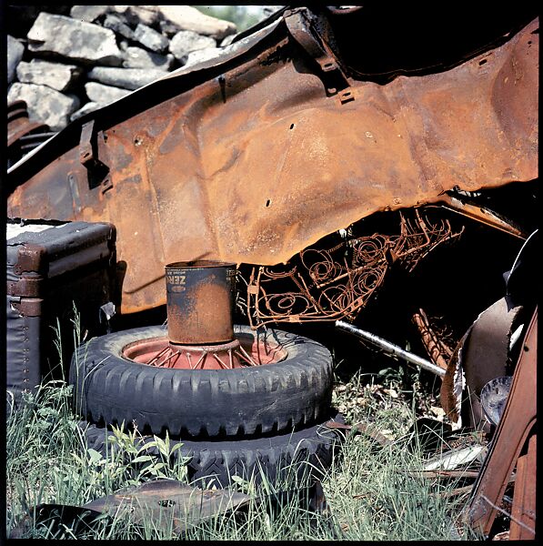 [192 Views of Junked Cars for Fortune Article "The Auto Junkyard"], Walker Evans (American, St. Louis, Missouri 1903–1975 New Haven, Connecticut), Color film transparency