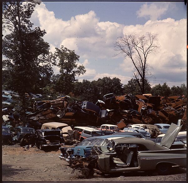 [192 Views of Junked Cars for Fortune Article "The Auto Junkyard"], Walker Evans (American, St. Louis, Missouri 1903–1975 New Haven, Connecticut), Color film transparency