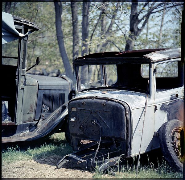 [192 Views of Junked Cars for Fortune Article "The Auto Junkyard"], Walker Evans (American, St. Louis, Missouri 1903–1975 New Haven, Connecticut), Color film transparency