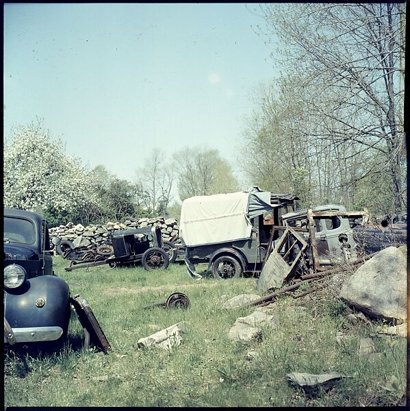 [192 Views of Junked Cars for Fortune Article "The Auto Junkyard"], Walker Evans (American, St. Louis, Missouri 1903–1975 New Haven, Connecticut), Color film transparency