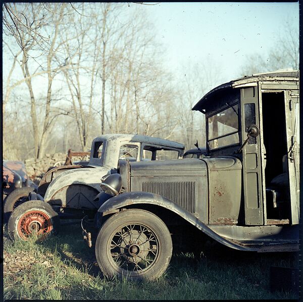 [192 Views of Junked Cars for Fortune Article "The Auto Junkyard"], Walker Evans (American, St. Louis, Missouri 1903–1975 New Haven, Connecticut), Color film transparency