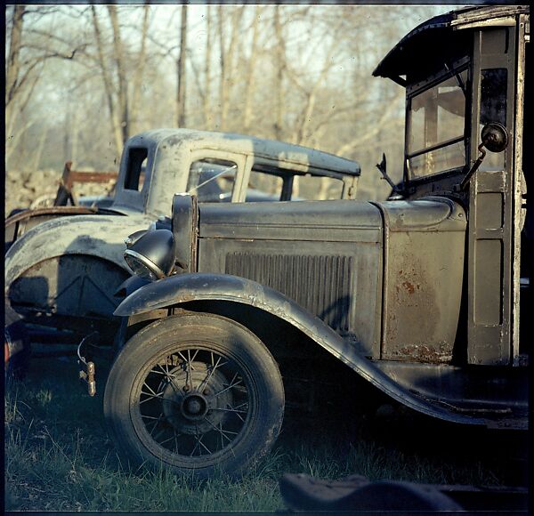 [192 Views of Junked Cars for Fortune Article "The Auto Junkyard"], Walker Evans (American, St. Louis, Missouri 1903–1975 New Haven, Connecticut), Color film transparency