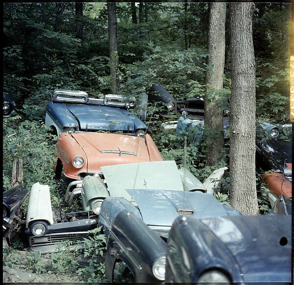 [192 Views of Junked Cars for Fortune Article "The Auto Junkyard"], Walker Evans (American, St. Louis, Missouri 1903–1975 New Haven, Connecticut), Color film transparency