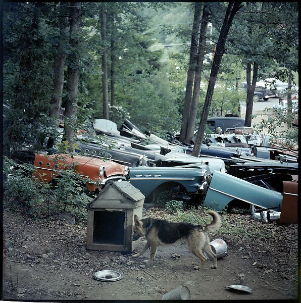 [192 Views of Junked Cars for Fortune Article "The Auto Junkyard"], Walker Evans (American, St. Louis, Missouri 1903–1975 New Haven, Connecticut), Color film transparency
