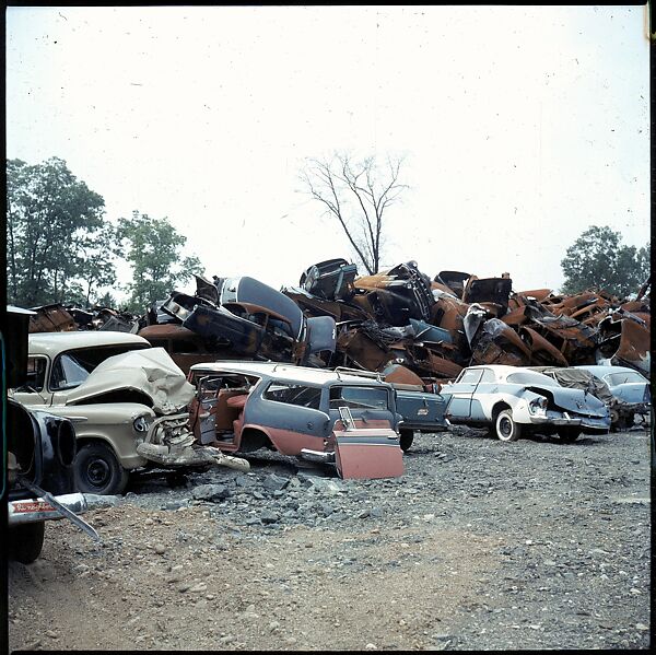[192 Views of Junked Cars for Fortune Article "The Auto Junkyard"], Walker Evans (American, St. Louis, Missouri 1903–1975 New Haven, Connecticut), Color film transparency