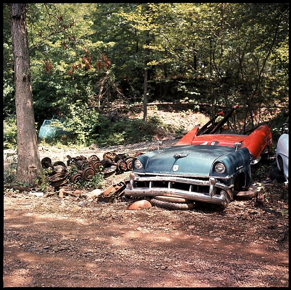 [192 Views of Junked Cars for Fortune Article "The Auto Junkyard"], Walker Evans (American, St. Louis, Missouri 1903–1975 New Haven, Connecticut), Color film transparency