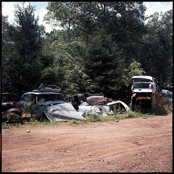 [192 Views of Junked Cars for Fortune Article "The Auto Junkyard"], Walker Evans (American, St. Louis, Missouri 1903–1975 New Haven, Connecticut), Color film transparency