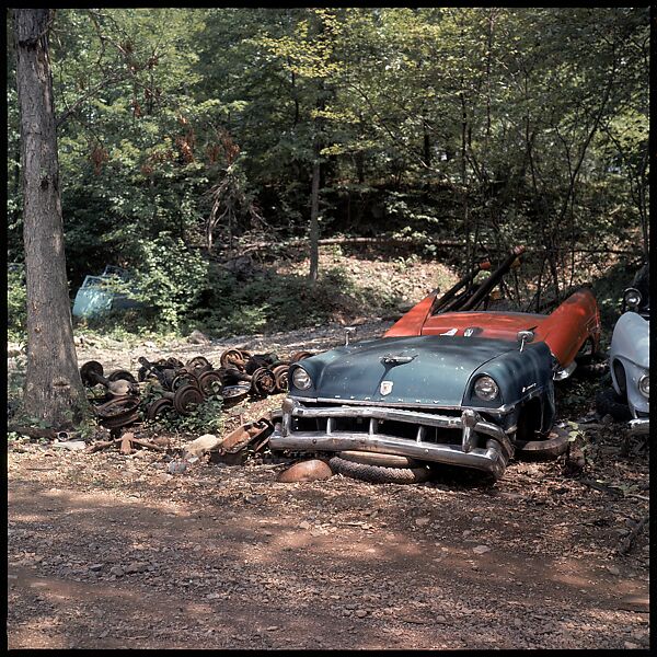 [192 Views of Junked Cars for Fortune Article "The Auto Junkyard"], Walker Evans (American, St. Louis, Missouri 1903–1975 New Haven, Connecticut), Color film transparency