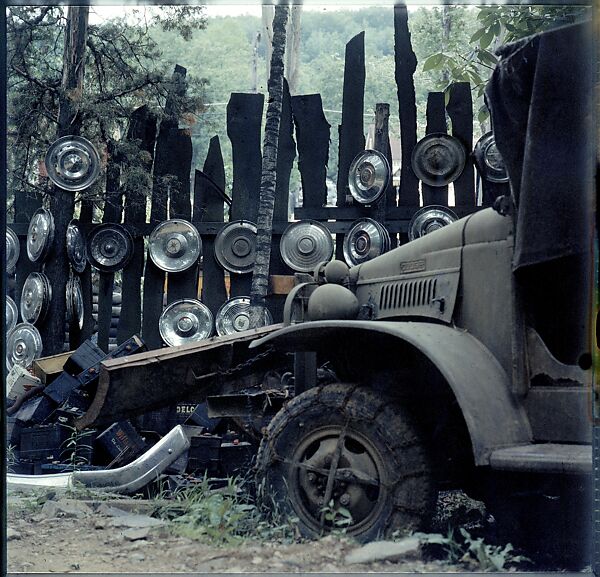 [192 Views of Junked Cars for Fortune Article "The Auto Junkyard"], Walker Evans (American, St. Louis, Missouri 1903–1975 New Haven, Connecticut), Color film transparency