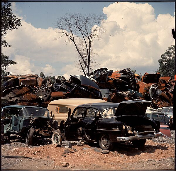 [192 Views of Junked Cars for Fortune Article "The Auto Junkyard"], Walker Evans (American, St. Louis, Missouri 1903–1975 New Haven, Connecticut), Color film transparency