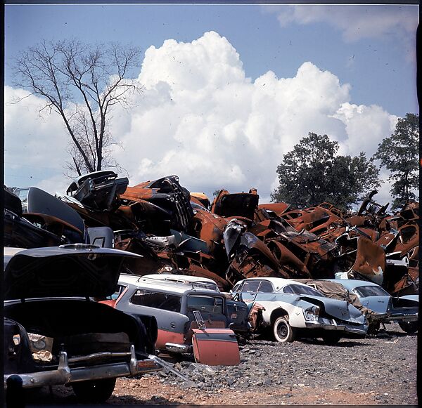 [192 Views of Junked Cars for Fortune Article "The Auto Junkyard"], Walker Evans (American, St. Louis, Missouri 1903–1975 New Haven, Connecticut), Color film transparency