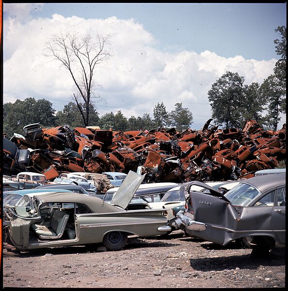 [192 Views of Junked Cars for Fortune Article "The Auto Junkyard"], Walker Evans (American, St. Louis, Missouri 1903–1975 New Haven, Connecticut), Color film transparency