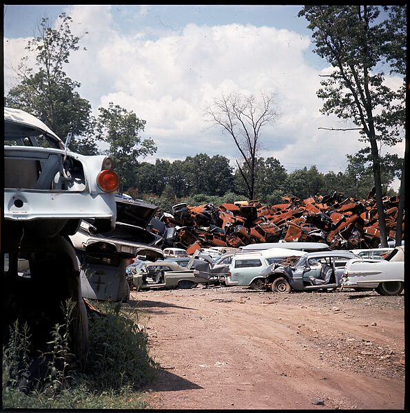 [192 Views of Junked Cars for Fortune Article "The Auto Junkyard"], Walker Evans (American, St. Louis, Missouri 1903–1975 New Haven, Connecticut), Color film transparency