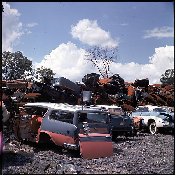 [192 Views of Junked Cars for Fortune Article "The Auto Junkyard"], Walker Evans (American, St. Louis, Missouri 1903–1975 New Haven, Connecticut), Color film transparency
