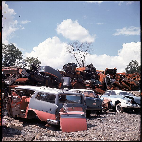[192 Views of Junked Cars for Fortune Article "The Auto Junkyard"], Walker Evans (American, St. Louis, Missouri 1903–1975 New Haven, Connecticut), Color film transparency