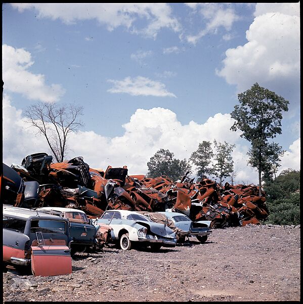[192 Views of Junked Cars for Fortune Article "The Auto Junkyard"], Walker Evans (American, St. Louis, Missouri 1903–1975 New Haven, Connecticut), Color film transparency