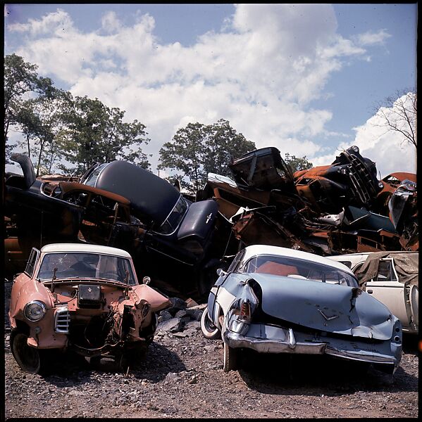 [192 Views of Junked Cars for Fortune Article "The Auto Junkyard"], Walker Evans (American, St. Louis, Missouri 1903–1975 New Haven, Connecticut), Color film transparency