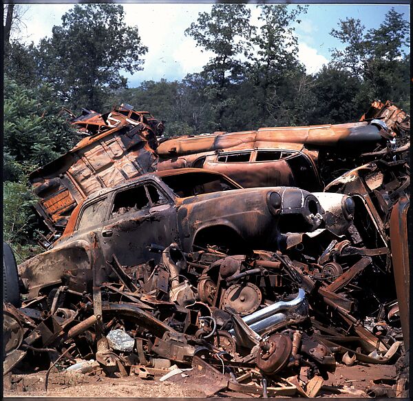 [192 Views of Junked Cars for Fortune Article "The Auto Junkyard"], Walker Evans (American, St. Louis, Missouri 1903–1975 New Haven, Connecticut), Color film transparency