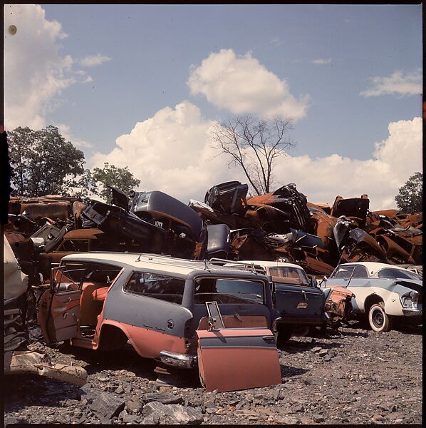 [192 Views of Junked Cars for Fortune Article "The Auto Junkyard"], Walker Evans (American, St. Louis, Missouri 1903–1975 New Haven, Connecticut), Color film transparency