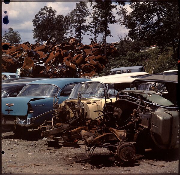 [192 Views of Junked Cars for Fortune Article "The Auto Junkyard"], Walker Evans (American, St. Louis, Missouri 1903–1975 New Haven, Connecticut), Color film transparency