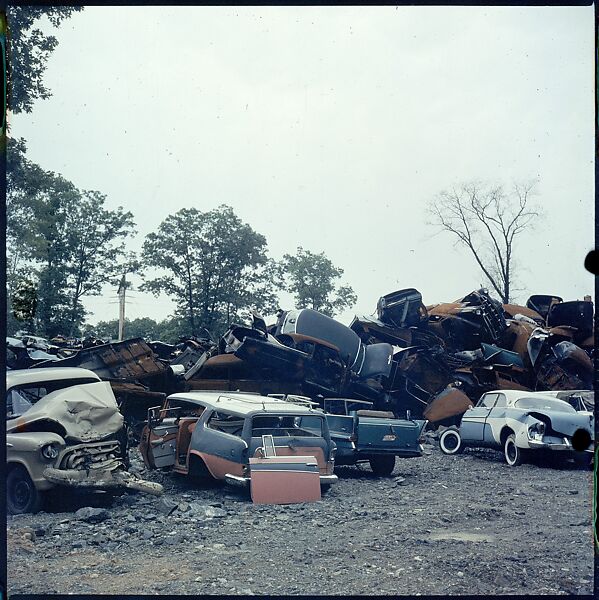 [192 Views of Junked Cars for Fortune Article "The Auto Junkyard"], Walker Evans (American, St. Louis, Missouri 1903–1975 New Haven, Connecticut), Color film transparency