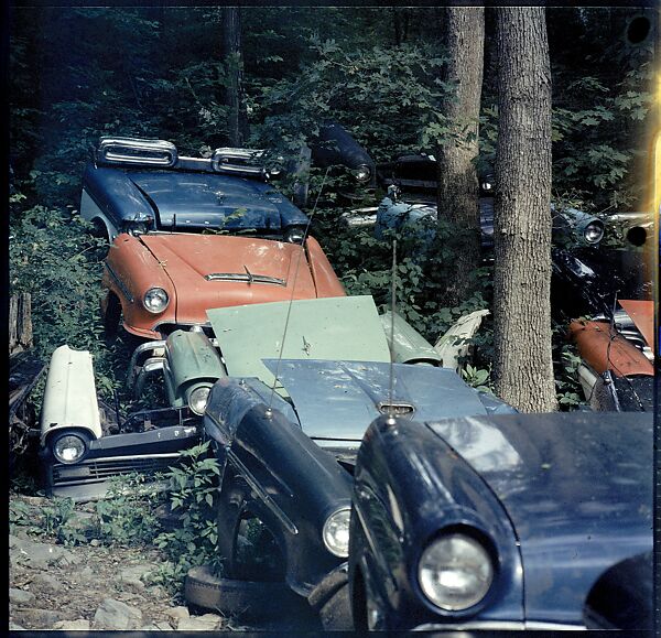 [192 Views of Junked Cars for Fortune Article "The Auto Junkyard"], Walker Evans (American, St. Louis, Missouri 1903–1975 New Haven, Connecticut), Color film transparency