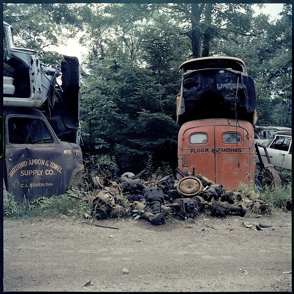 [192 Views of Junked Cars for Fortune Article "The Auto Junkyard"], Walker Evans (American, St. Louis, Missouri 1903–1975 New Haven, Connecticut), Color film transparency
