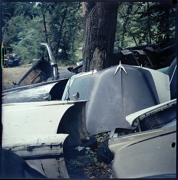 [192 Views of Junked Cars for Fortune Article "The Auto Junkyard"], Walker Evans (American, St. Louis, Missouri 1903–1975 New Haven, Connecticut), Color film transparency