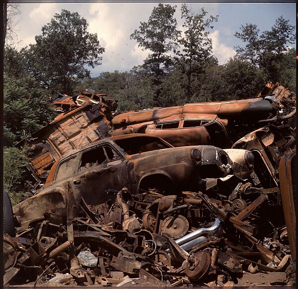 [192 Views of Junked Cars for Fortune Article "The Auto Junkyard"], Walker Evans (American, St. Louis, Missouri 1903–1975 New Haven, Connecticut), Color film transparency