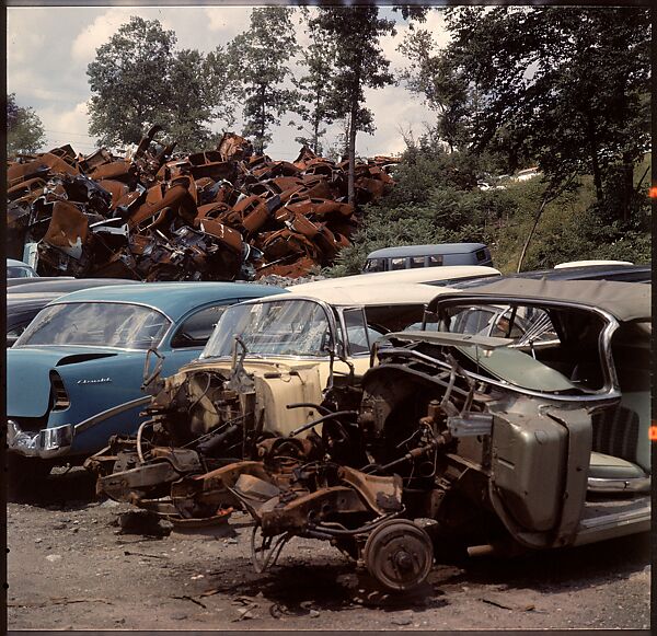 [192 Views of Junked Cars for Fortune Article "The Auto Junkyard"], Walker Evans (American, St. Louis, Missouri 1903–1975 New Haven, Connecticut), Color film transparency