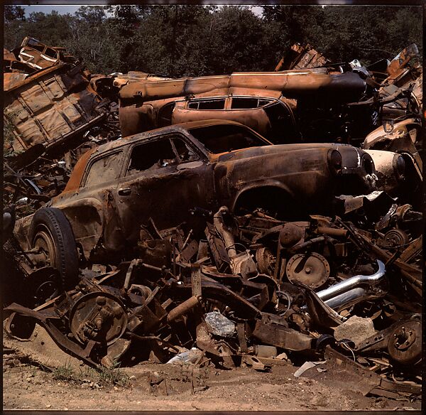 [192 Views of Junked Cars for Fortune Article "The Auto Junkyard"], Walker Evans (American, St. Louis, Missouri 1903–1975 New Haven, Connecticut), Color film transparency