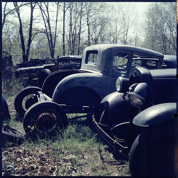 [192 Views of Junked Cars for Fortune Article "The Auto Junkyard"], Walker Evans (American, St. Louis, Missouri 1903–1975 New Haven, Connecticut), Color film transparency