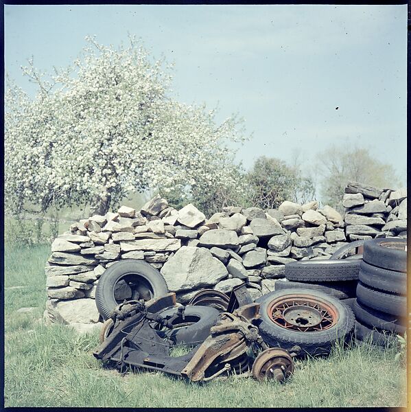 [192 Views of Junked Cars for Fortune Article "The Auto Junkyard"], Walker Evans (American, St. Louis, Missouri 1903–1975 New Haven, Connecticut), Color film transparency