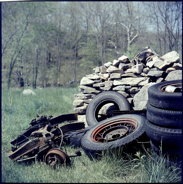 [192 Views of Junked Cars for Fortune Article "The Auto Junkyard"], Walker Evans (American, St. Louis, Missouri 1903–1975 New Haven, Connecticut), Color film transparency