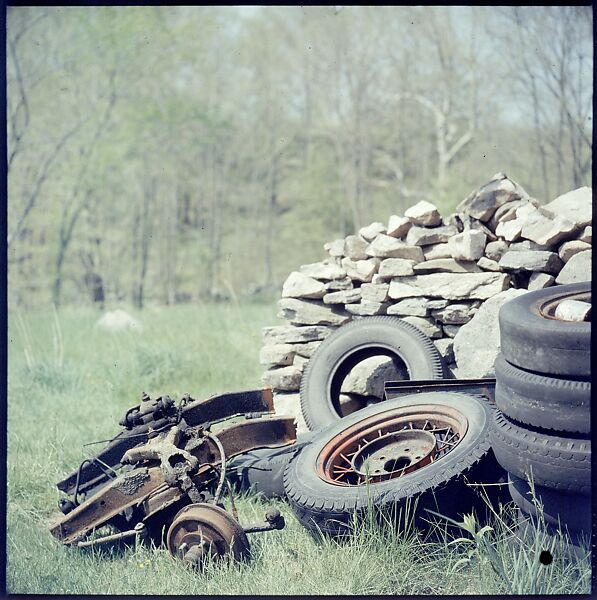 [192 Views of Junked Cars for Fortune Article "The Auto Junkyard"], Walker Evans (American, St. Louis, Missouri 1903–1975 New Haven, Connecticut), Color film transparency