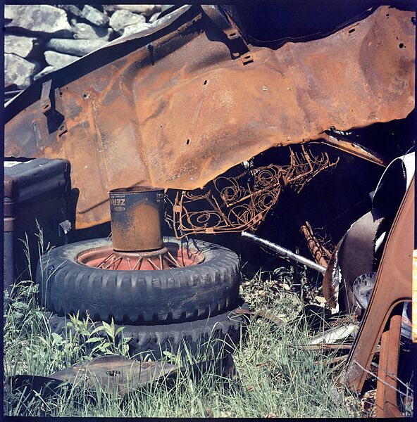 [192 Views of Junked Cars for Fortune Article "The Auto Junkyard"], Walker Evans (American, St. Louis, Missouri 1903–1975 New Haven, Connecticut), Color film transparency