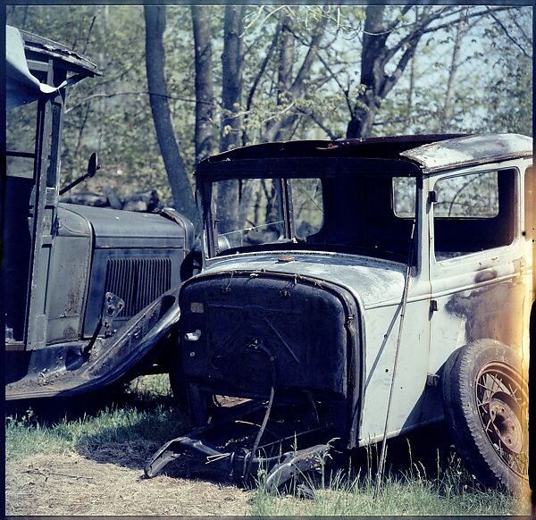 [192 Views of Junked Cars for Fortune Article "The Auto Junkyard"], Walker Evans (American, St. Louis, Missouri 1903–1975 New Haven, Connecticut), Color film transparency