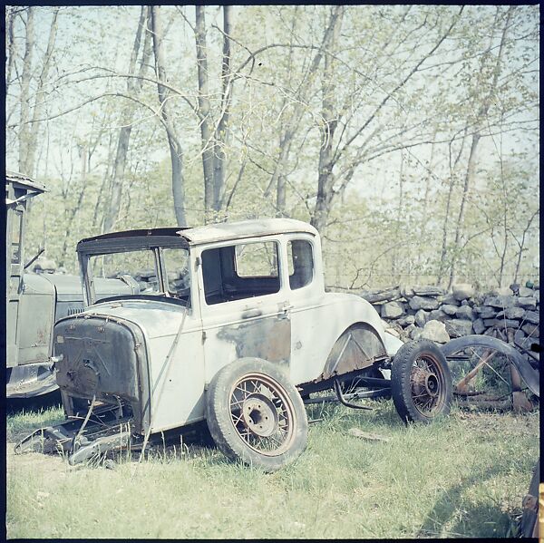 [192 Views of Junked Cars for Fortune Article "The Auto Junkyard"], Walker Evans (American, St. Louis, Missouri 1903–1975 New Haven, Connecticut), Color film transparency
