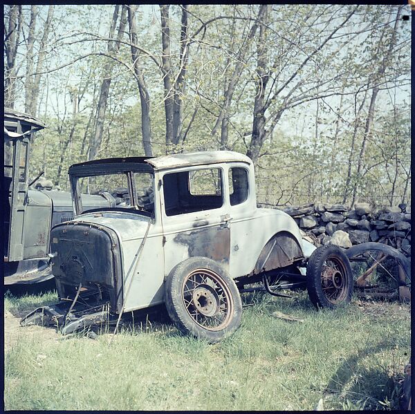 [192 Views of Junked Cars for Fortune Article "The Auto Junkyard"], Walker Evans (American, St. Louis, Missouri 1903–1975 New Haven, Connecticut), Color film transparency