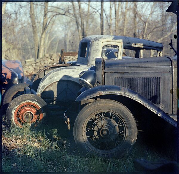 [192 Views of Junked Cars for Fortune Article "The Auto Junkyard"], Walker Evans (American, St. Louis, Missouri 1903–1975 New Haven, Connecticut), Color film transparency