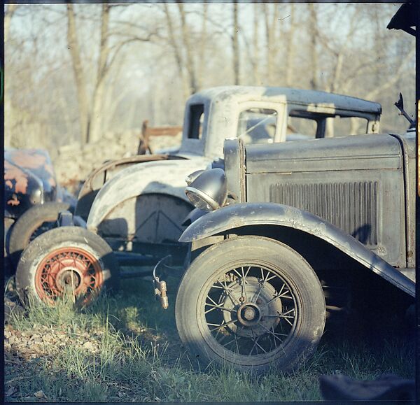 [192 Views of Junked Cars for Fortune Article "The Auto Junkyard"], Walker Evans (American, St. Louis, Missouri 1903–1975 New Haven, Connecticut), Color film transparency