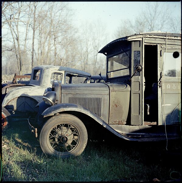 [192 Views of Junked Cars for Fortune Article "The Auto Junkyard"], Walker Evans (American, St. Louis, Missouri 1903–1975 New Haven, Connecticut), Color film transparency