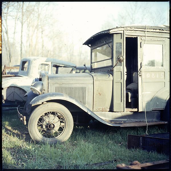 [192 Views of Junked Cars for Fortune Article "The Auto Junkyard"], Walker Evans (American, St. Louis, Missouri 1903–1975 New Haven, Connecticut), Color film transparency