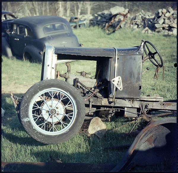 [192 Views of Junked Cars for Fortune Article "The Auto Junkyard"], Walker Evans (American, St. Louis, Missouri 1903–1975 New Haven, Connecticut), Color film transparency